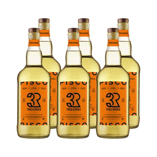 Pisco Tres Erres 3R 35° 1L X6 ($5.498 c/u)