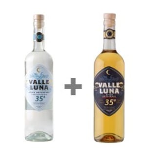 Pisco ValleLuna 35° envejecido  + Pisco Artesanal ValleLuna, doble destilado 35° ( Semanal)