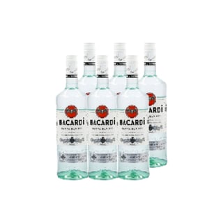 Ron Bacardi Blanco Botella 750cc X6