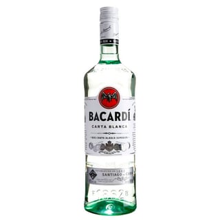 Ron Bacardi Blanco Botella 980cc