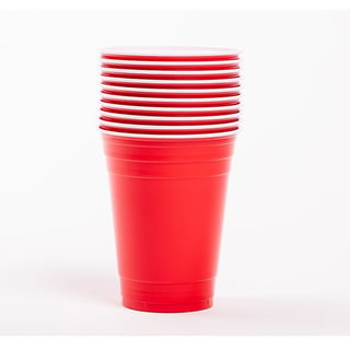 Vasos Ely color rojo 10 un de 500 cc