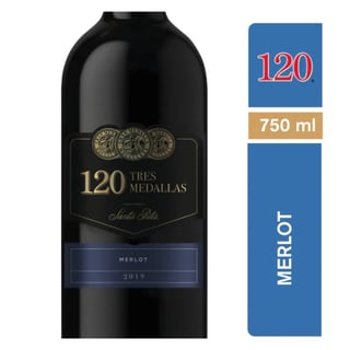 Vino 120 3 Medallas - Merlot 750ml