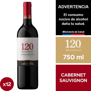 Vino 120 Reserva Especial Cabernet Sauvignon 12 X 750 Ml.
