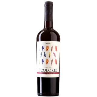 Vino 7 Colores Rsva Merlot 750cc