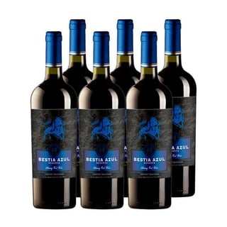 Vino Bestia Azul Reserva Cabernet Sauvignon Botella 750cc X6