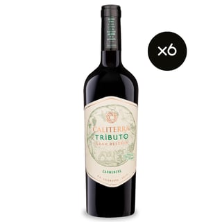 Vino Caliterra Tributo Carmenere 750cc x6 ($4.890 c/u)