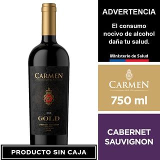 Vino Carmen Gold Reserve Cabernet Sauvignon 750 Ml. - Sin Caja