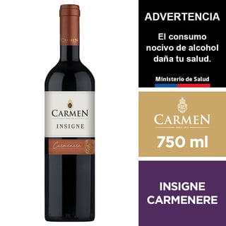 Vino Carmen Insigne Carmenere 750 Ml.