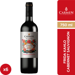 Vino Carmen Reserva Frida Kahlo Cabernet Sauvignon 6 X 750 Ml.