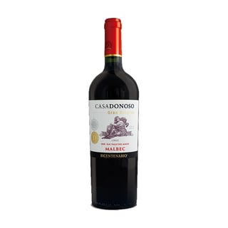 Vino Casa Donoso Bicentenario Gran Reserva Malbec Botella 750cc