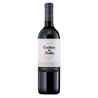 Vino Casillero Del Diablo Merlot Botella 750cc