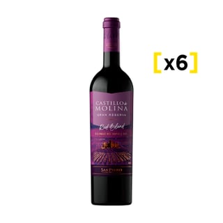 Vino Castillo De Molina Gran Reserva Red Blend Botella 750cc X6
