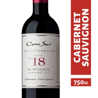 Vino Cono Sur Single Vineyard Cabernet Sauvignon 750 cc