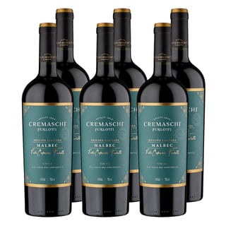 Vino Cremaschi Furlotti Edición Limitada Malbec 750ml X6 ($7.590 c/u)