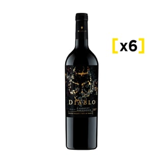 Vino Diablo Black Cabernet Sauvignon Botella 750cc X6