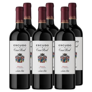 Vino Escudo de Casa Real Merlot 750cc x6