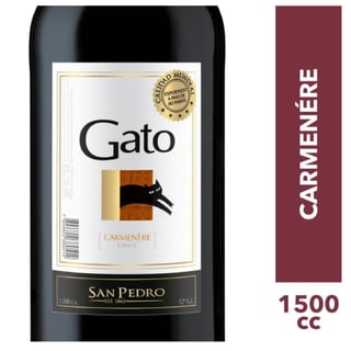 Vino Gato Botellón - Carmenere - 1.5L