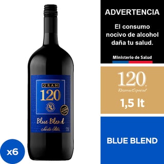 "Vino Gran 120 Blue Blend 6 X 1