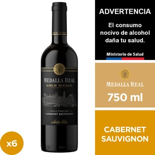 Vino Medalla Real Gold Cabernet Sauvignon 6 X 750 Ml.