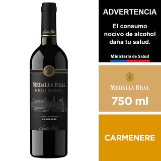 Vino Medalla Real Gold Carmenere 750 Ml.