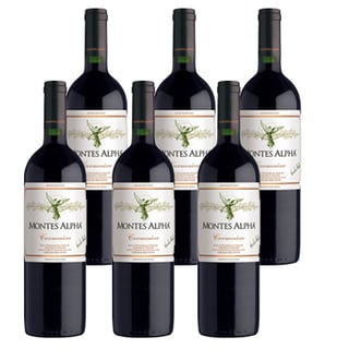 Vino Montes Alpha Carmenere Botella 750cc X6