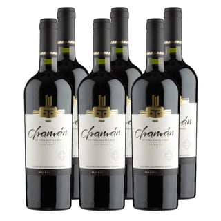 Vino Santa Cruz Chaman Gran Reserva Malbec 750cc x6 ($7.690 c/u)
