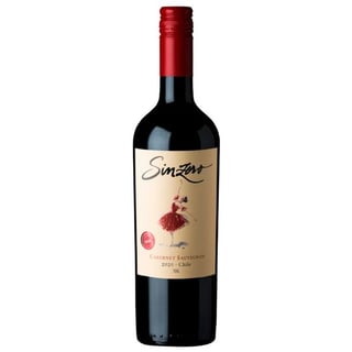 Vino Sinzero Cabernet Sauvignon 0,5ºalc. 750cc