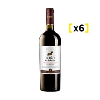 Vino Toro De Piedra Reserva Cabernet Sauvignon X6 750cc