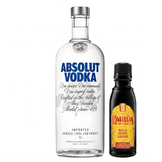 Vodka Absolut Blue 1 Litro + Miniatura Licor Kahlua 50ml de Regalo
