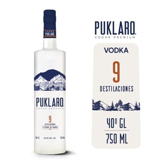 Vodka Puklaro botella 750 cc