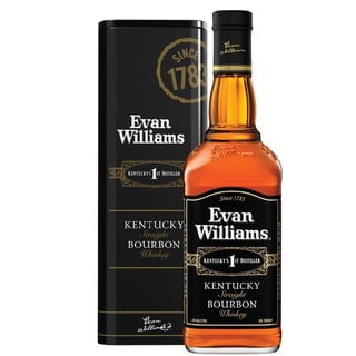 Whiskey Evan Williams Black Tin Box 750cc