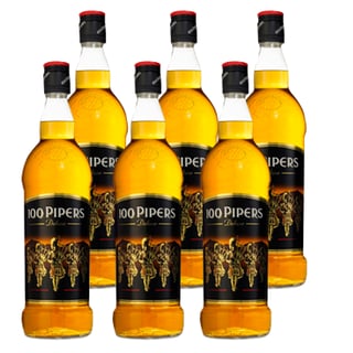 Whisky 100 Pipers 1 Litro X6
