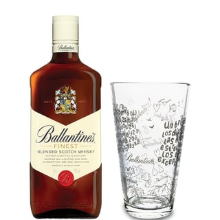 Whisky Ballantines Finest 750cc + Vaso Ballantines