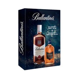 Whisky Ballantines Finest Botella 750cc + Ballantines Hard Fire 200cc