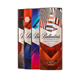 Whisky Ballantines Finest Tin Box Botella 750cc