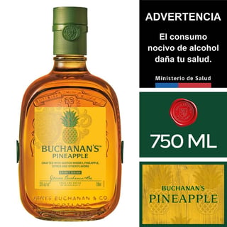 Whisky Buchanans pineapple 750 cc