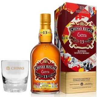 Whisky Chivas Regal Extra 750cc + Vaso