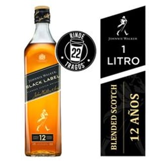 Whisky Johnnie Walker Black Label 12 Años 1 L