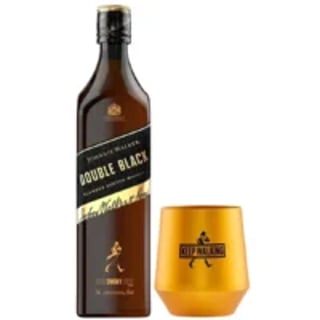 Whisky Johnnie Walker Double Black 750cc + Vaso Metalico