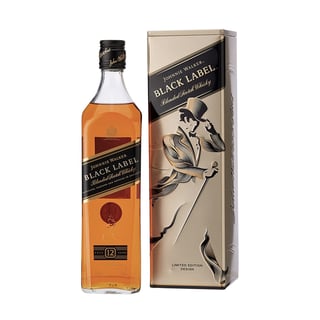 Whisky Johnnie Walker Etiqueta Negra Tin Box Botella 750cc