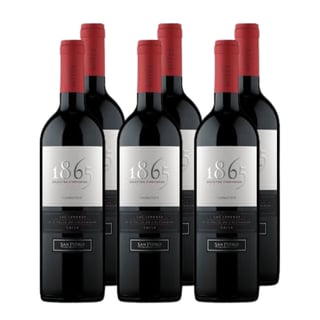 x6 Vino 1865 Selected Vineyards Carmenere 750cc ($9.490 c/u)