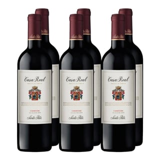 x6 Vino Casa Real Carmenere 750cc