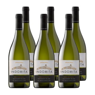 x6 Vino Indómita Gran Reserva Sauvignon Blanc ($3,990 c/u)