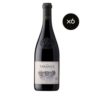x6 Vinos Tarapacá Gran Reserva Cabernet Sauvignon ($6.590 c/u)