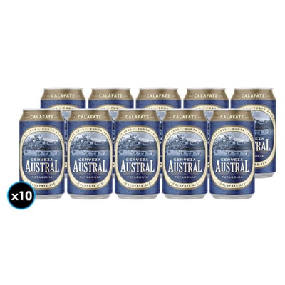 10x Cerveza Austral Calafate en Lata 350cc