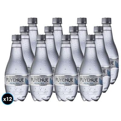 12x Agua Mineral Puyehue Light Gas 500cc