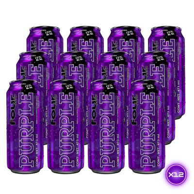 12x Bebida Four Loko Purple 12˚ - Lata 473cc