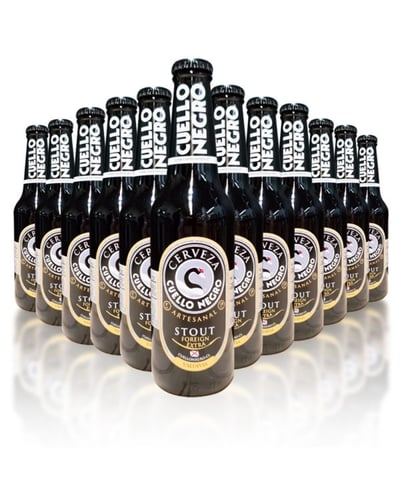 12x Cerveza Cuello Negro Stout - Botella 330cc