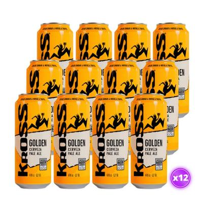 12x Cerveza Kross - Golden Pale Ale - Lata 473cc
