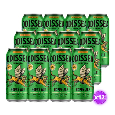 12x Cerveza Kross Odissea Hoppy Ale 5,1˚ - 470cc